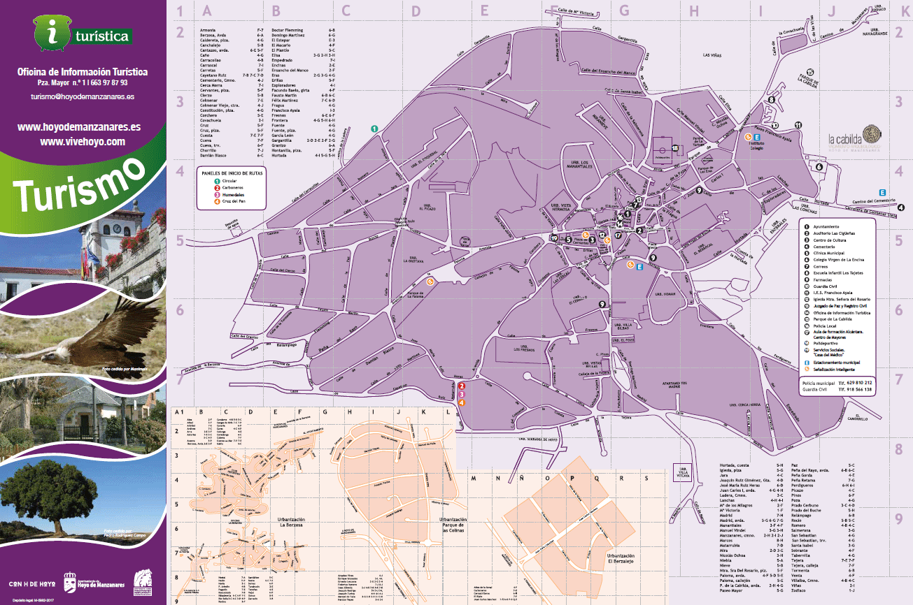 Mapas y Callejeros de Hoyo de Manzanares